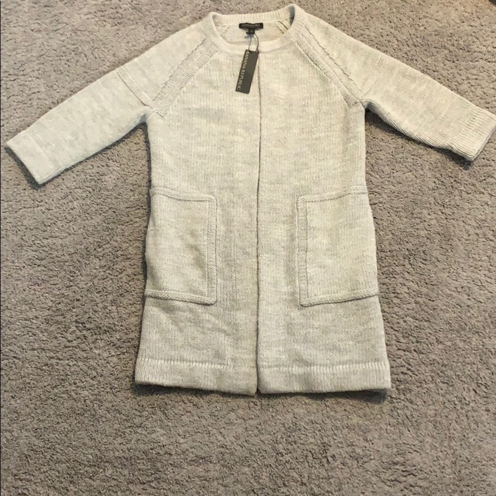 Banana republic grey cardigan